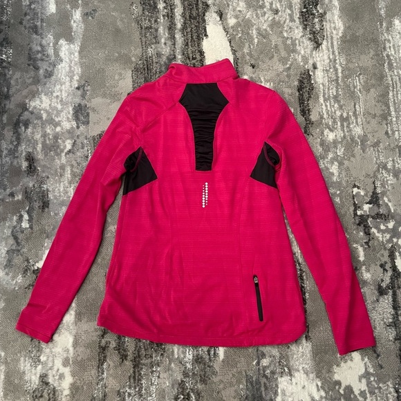 Roadrunner Women’s pink pull over half zip lightweight sweatshirt size small - Picture 2 of 8